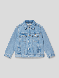 Jeansjacke mit Brusttaschen Modell 'Jacket john' von Mango Blau / Türkis - 38