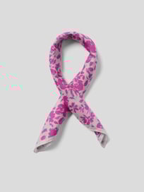 Schal mit floralem Allover-Muster von Lardini Rosa - 24