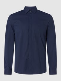 Slim fit zakelijk overhemd met stretch  van CK Calvin Klein Blauw / turquoise - 33