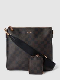 Schoudertas met ruitmotief, model 'jasmina shoulderbag' van JOOP! Bruin - 27