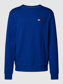 Sweatshirt met labelpatch van Tommy Hilfiger Blauw / turquoise - 48
