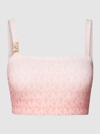 Bikini-Oberteil mit Label-Muster Modell 'Ombre' von MICHAEL Michael Kors Rot - 36