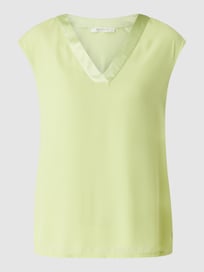 Shirt met contrastboord van BETTY & CO WHITE Geel - 38