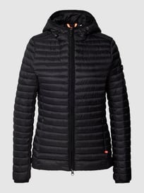 Gewatteerd jack met labeldetails van Frieda & Freddies Grijs / zwart - 45