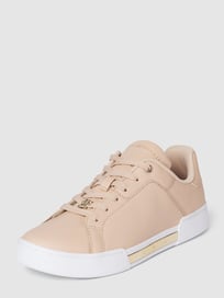 Sneakers met labeldetails in metallic van Tommy Hilfiger Roze - 23