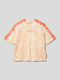 T-shirt in batiklook van Marc O'Polo Oranje - 5