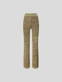 Stretchhose in melierter Optik von Remain Grün - 19