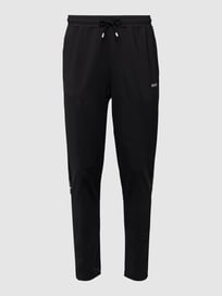 Sweathose mit Galonstreifen Modell 'Hicon Gym' von BOSS Green Grau / Schwarz - 43