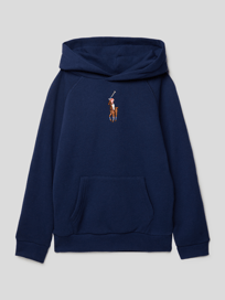 Hoodie mit Logo-Stitching von Polo Ralph Lauren Kids Blau / Türkis - 5