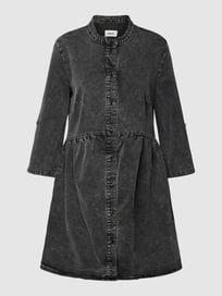 Minikleid mit Stehkragen Modell 'CHICAGO' von Only Grau / Schwarz - 40