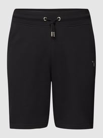 Sweatshorts mit Label-Stitching von Gant Grau / Schwarz - 48