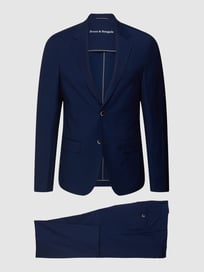 Pak met reverskraag, model 'Arezzo' van Bruun & Stengade Blauw / turquoise - 29
