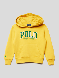 Hoodie mit Label-Stitching von Polo Ralph Lauren Kids Gelb - 39