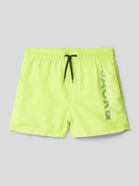 Badehose mit Label-Print von Jack & Jones Gelb - 6