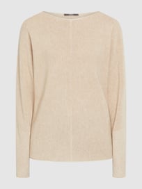 Pullover van een mix van lyocell en katoen van Esprit Collection Wit - 1