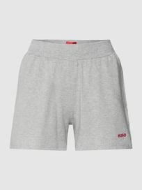 Korte pyjamabroek met labelprint, model 'SHUFFLE_SHORTS' van HUGO Grijs / zwart - 5