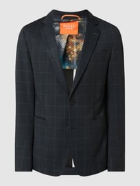 Extra Slim Fit 2-Knopf-Sakko mit Viskose-Anteil Modell 'Neel' von DIGEL Blau / Türkis - 38