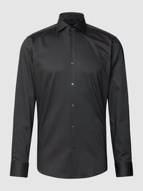 Regular fit zakelijk overhemd met stretch van BOSS Grijs / zwart - 3