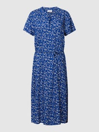 Midi-jurk met all-over bloemenmotief, model 'Tate' van Saint Tropez Blauw / turquoise - 28