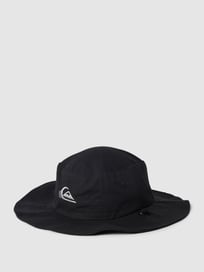 Bucket Hat mit Label-Stitching Modell 'BUSHMASTER' von Quiksilver Grau / Schwarz - 37