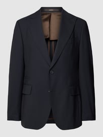 2-knoops colbert met kissing buttons, model 'Spigo' van Windsor Blauw / turquoise - 42