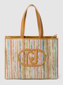 Shopper met all-over motief, model 'LUCENTE' van Liu Jo White Wit - 2