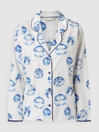 Pyjama-Oberteil mit Allover-Muster Modell 'Riley' von Cyberjammies Weiß - 47