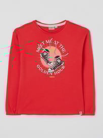 Longsleeve mit Print  von Garcia Rot - 31