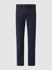 Straight fit chino met stretch  van Tom Tailor Denim Blauw / turquoise - 6