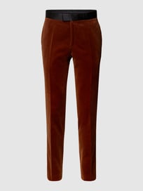 Slim Fit Anzughose mit Kontrastbesatz von BOSS Braun - 35
