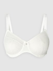 Beugelbeha van gebloemd kant  van Chantelle Wit - 27