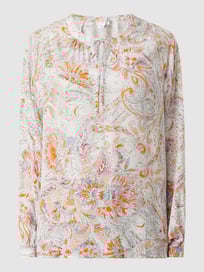 Blouseshirt met paisleymotief, model 'Felipa' van tonno & panna Wit - 28