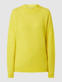 Oversized pullover van mohairmix van Second Female Geel - 38
