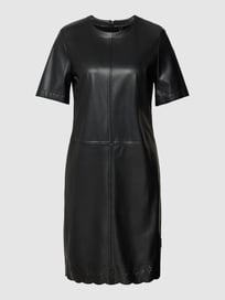 Kleid in Leder-Optik Modell 'SPORTS' von Marc Cain Grau / Schwarz - 3