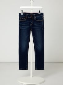 Slim fit jeans van een mix van katoen en elastaan  van Tommy Hilfiger Kids Blauw / turquoise - 25