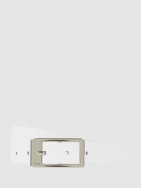 Leren ceintuur met doornsluiting van Esprit Wit - 43