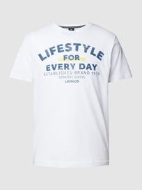 T-Shirt mit Motiv-Print von Lerros Weiß - 11