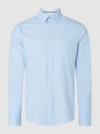 Regular Fit Freizeithemd aus Oxford von bugatti Blau / Türkis - 45