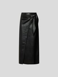 Wickelrock in Leder-Optik von Nanushka Grau / Schwarz - 3