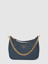 Handtas met labelprint, model 'CHARM' van MICHAEL Michael Kors Blauw / turquoise - 20