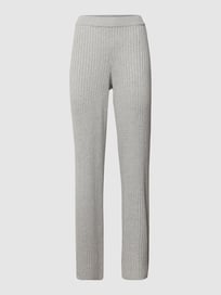 Broek in gebreide look van Jake*s Casual Grijs / zwart - 6