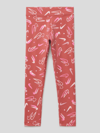 Legging met all-over motief van Nike Oranje - 15