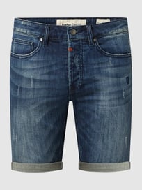 Slim Fit Jeansshorts mit Stretch-Anteil Modell 'Solomon' von Tigha Blau / Türkis - 27