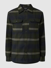 Overhemdjack met ruitmotief, model 'Ash’ van Only & Sons Groen - 14