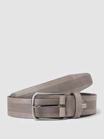 Gürtel mit Dornschließe Modell 'NUBUK' von Lloyd Men's Belts Grau / Schwarz - 14