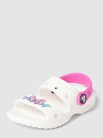 Sandale mit Motiv-Applikation Modell 'Classic Embellished' von Crocs Weiß - 7