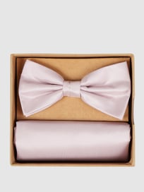 Fliege und Einstecktuch im Set von Prince Bowtie Rosa - 42