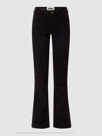 Straight Fit High Waist Cargohose mit Stretch-Anteil  von URBAN CLASSICS Grau / Schwarz - 10