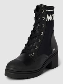 Veterboots met labeldetails, model 'BREA' van MICHAEL Michael Kors Grijs / zwart - 36
