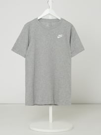 T-Shirt mit Logo-Stickerei von Nike Grau / Schwarz - 26